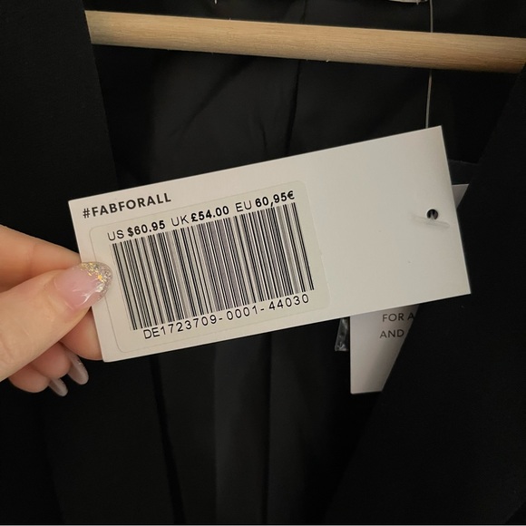 NWT JustFab Black Blazer - Picture 5 of 13